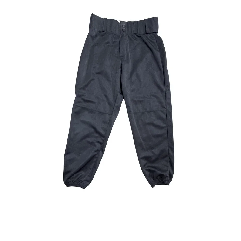 Alleson Athletic Baseball Pants Youth XL‎ Black Ankle Elastic Cuff Polyester